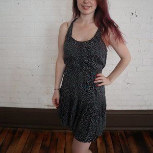 Aeropostale Navy Blue Tank Top Dress with Hearts